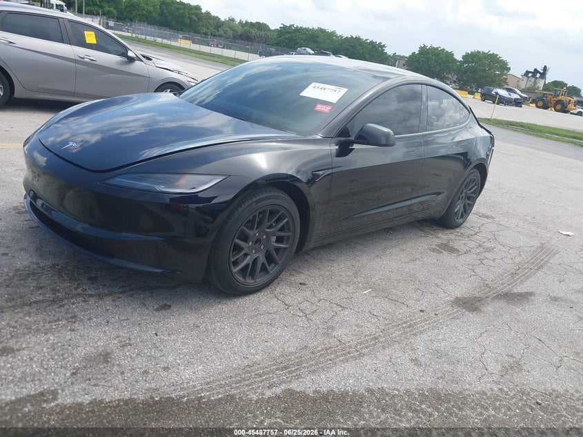 Vin: 5yj3e1ea5sf980738, lot: 45985954, tesla model 3 long range rear-wheel drive/standard rear-wheel drive 20252