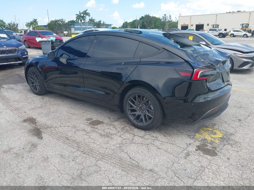 Vin: 5yj3e1ea5sf980738, lot: 45985954, tesla model 3 long range rear-wheel drive/standard rear-wheel drive 20253