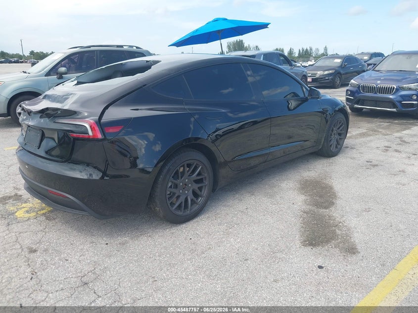 Vin: 5yj3e1ea5sf980738, lot: 45985954, tesla model 3 long range rear-wheel drive/standard rear-wheel drive 20254