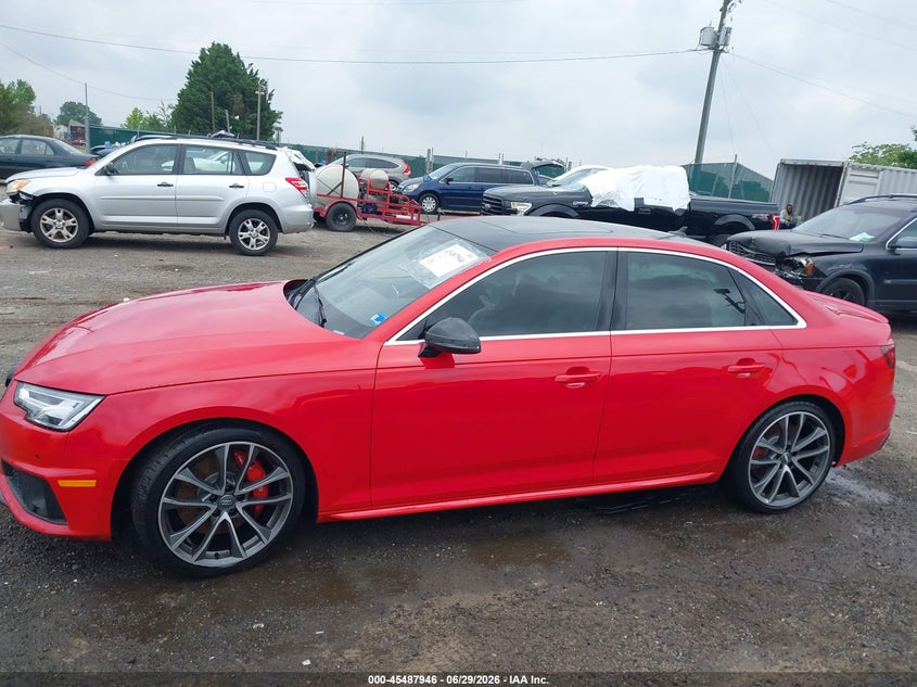 2019 Audi S4 3.0T Premium VIN: WAUB4AF43KA111472 Lot: 45487946