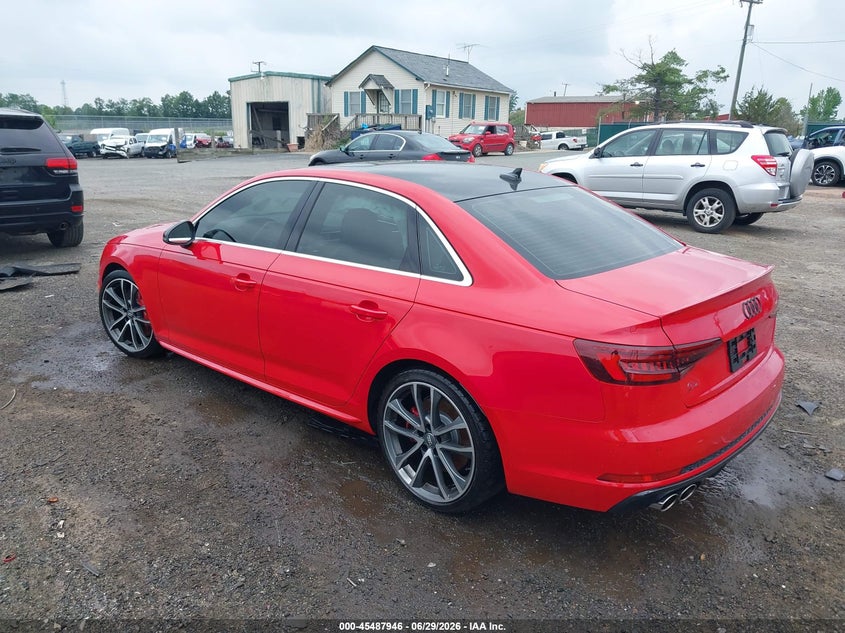 Vin: waub4af43ka111472, lot: 45986143, audi s4 3.0t premium 20193