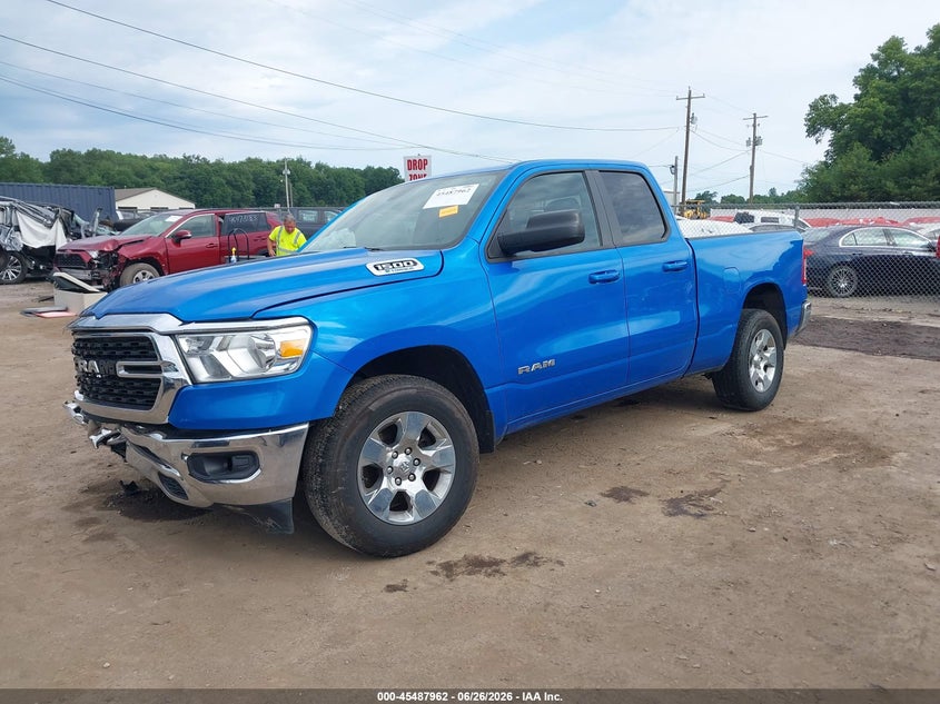 Vin: 1c6rrfbg4nn462590, lot: 45986159, ram 1500 big horn  4x4 6'4 box 20222