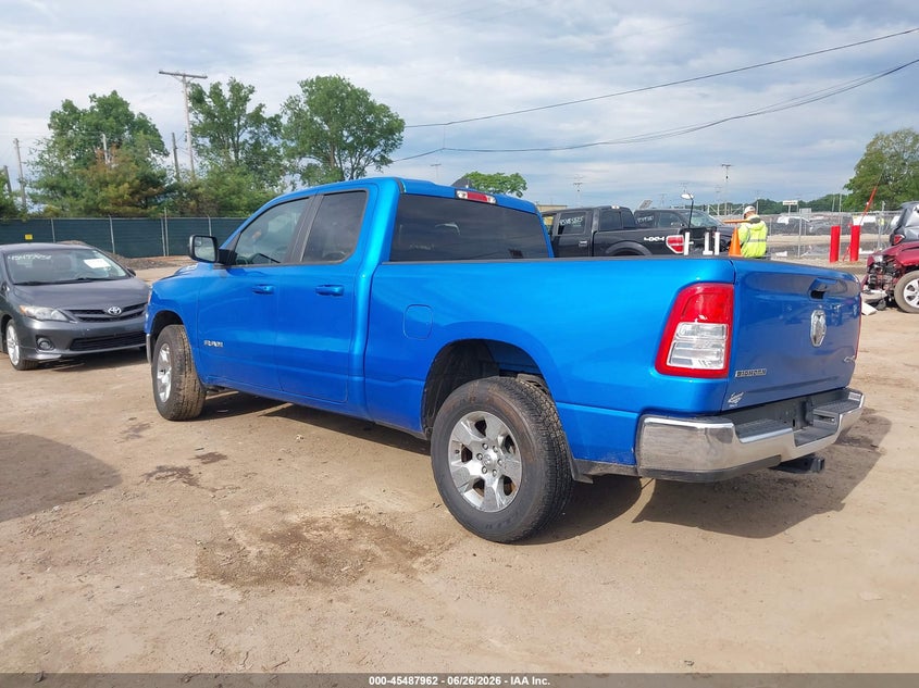 Vin: 1c6rrfbg4nn462590, lot: 45986159, ram 1500 big horn  4x4 6'4 box 20223