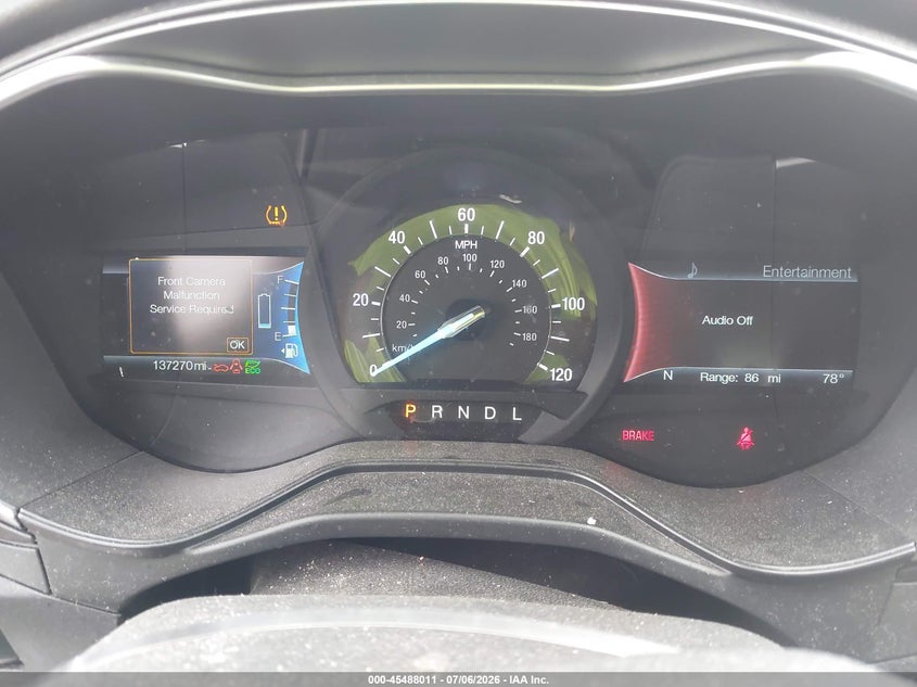 2019 FORD FUSION SEDAN 2.0L I-4 DOHC, VVT, 141HP