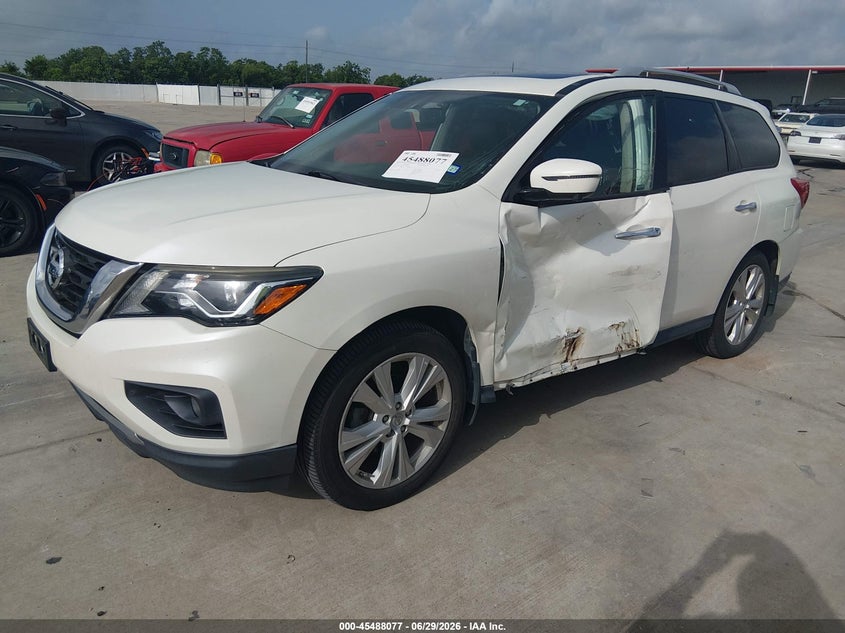 2018 Nissan Pathfinder, Лівий бік, IAAI, VIN 5N1DR2MM9JC619658 — фото 2