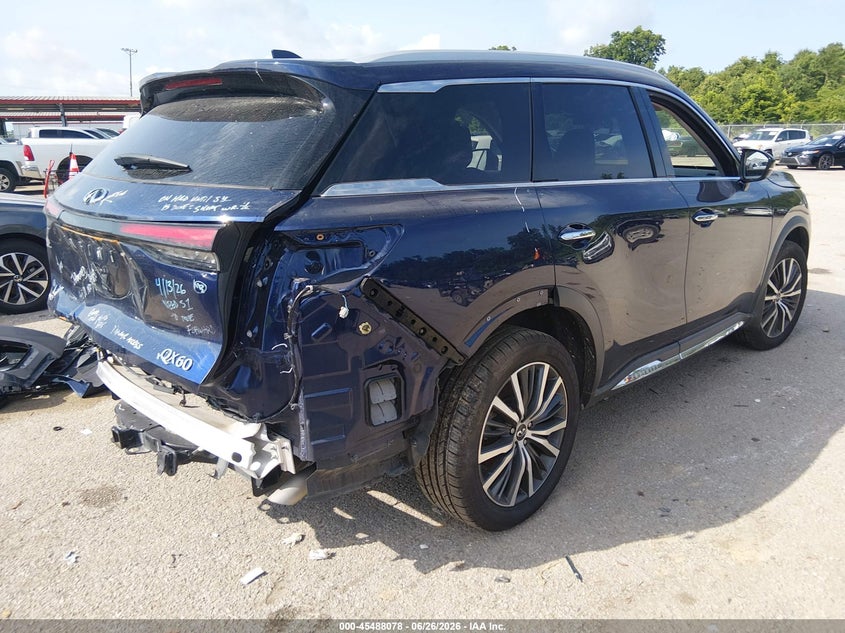 Vin: 5n1dl1gsxnc335242, lot: 45986275, infiniti qx60 sensory awd 20224