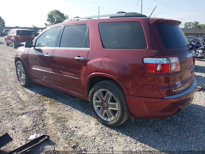 Vin: 1gkkvtedxbj243291, lot: 45986347, gmc acadia denali 20113