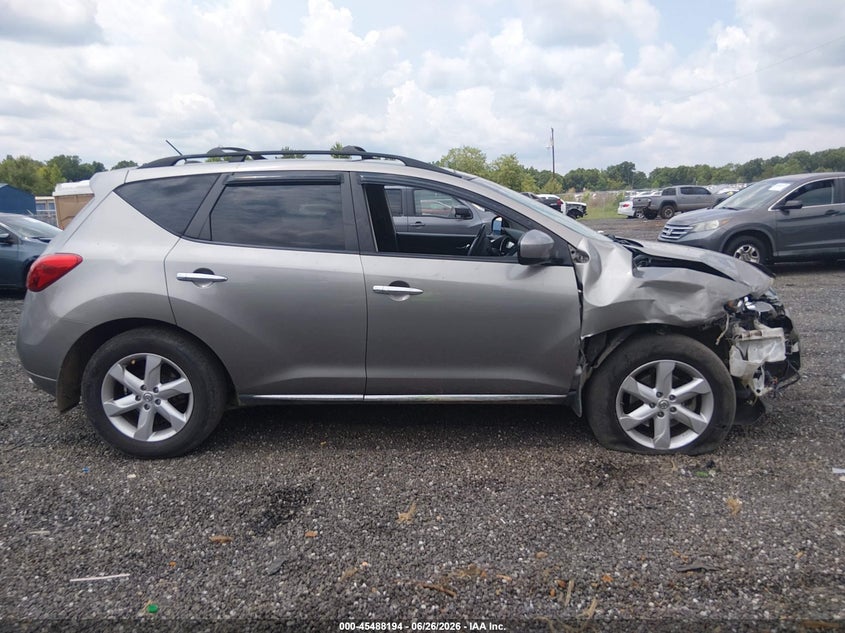 NISSAN MURANO 2009 VIN JN8AZ18U69W105454