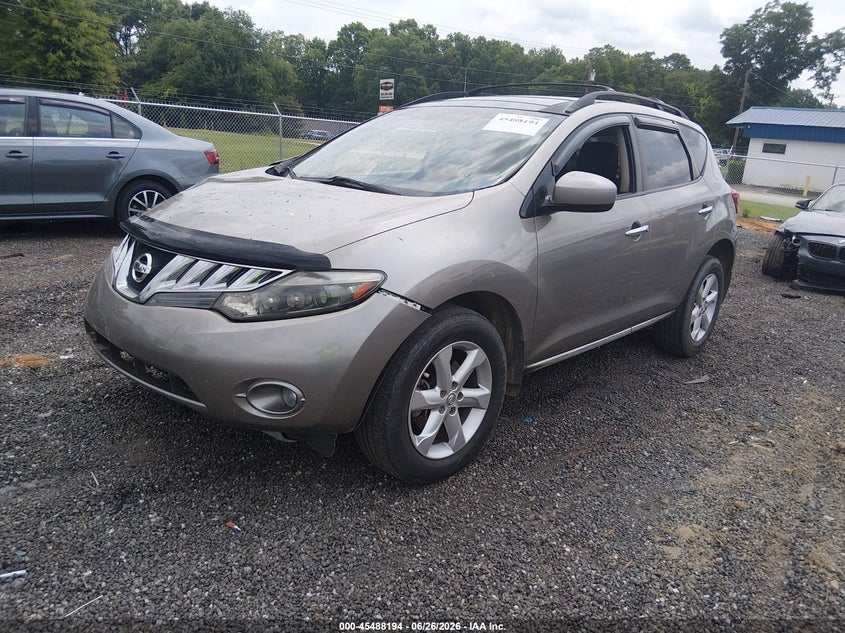 NISSAN MURANO 2009 VIN JN8AZ18U69W105454