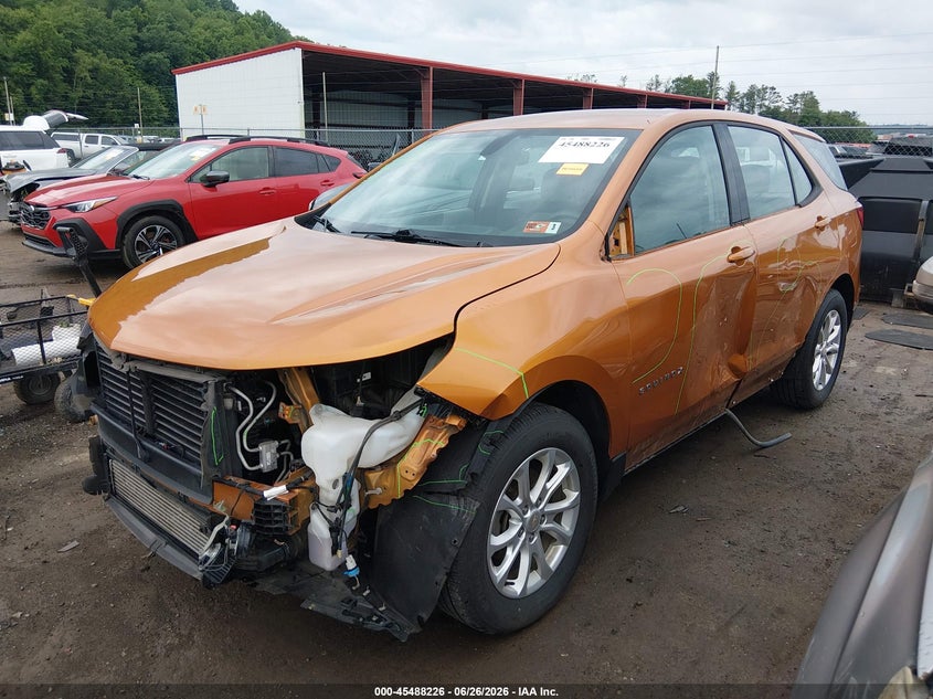2019 Chevrolet Equinox, Удар спереду, IAAI, VIN 2GNAXSEV8K6113504 — фото 2