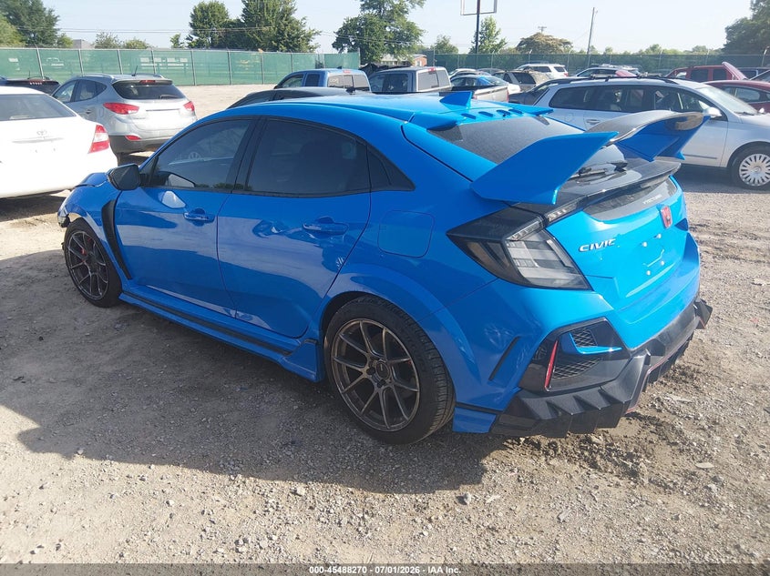Vin: shhfk8g73mu205534, lot: 45986467, honda civic type r touring 20213
