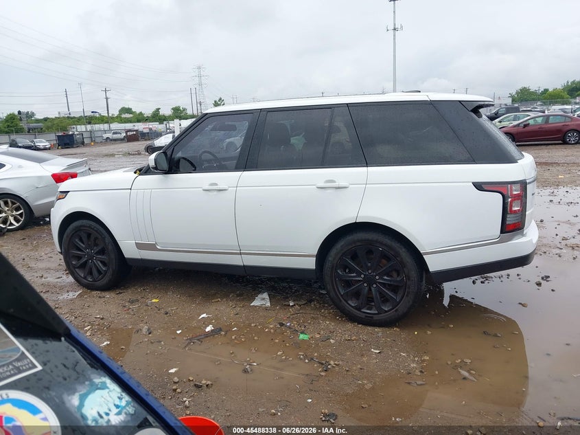 2015 Land Rover Range Rover 3.0L V6 Supercharged Hse VIN: SALGS2VF5FA212552 Lot: 45488338