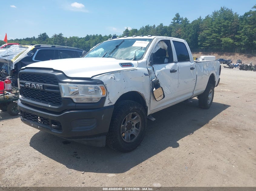 Vin: 3c7wr5hj0mg608664, lot: 45986577, ram 2500 tradesman  4x4 8' box 20212