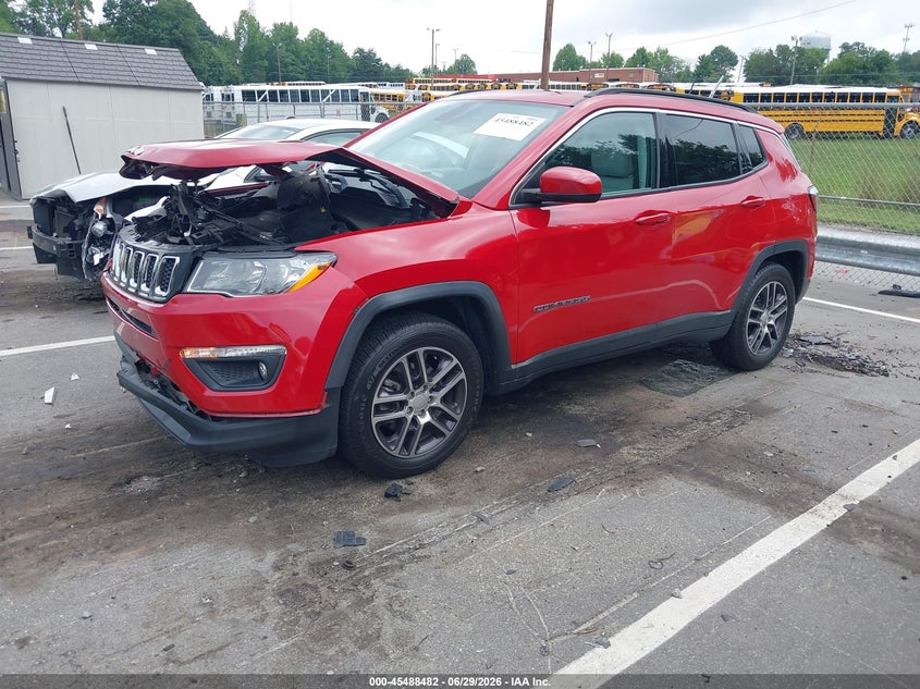 Vin: 3c4njcbb9jt503419, lot: 45986679, jeep compass sun and wheel fwd 20182