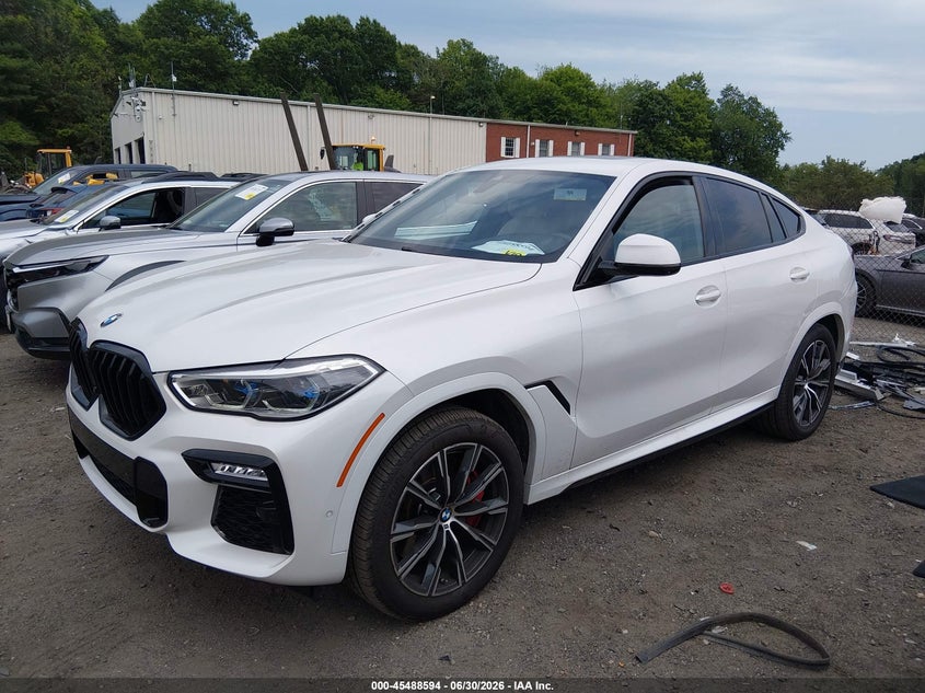 Vin: 5uxcy8c02m9f92021, lot: 45986791, bmw x6 m50i 20212