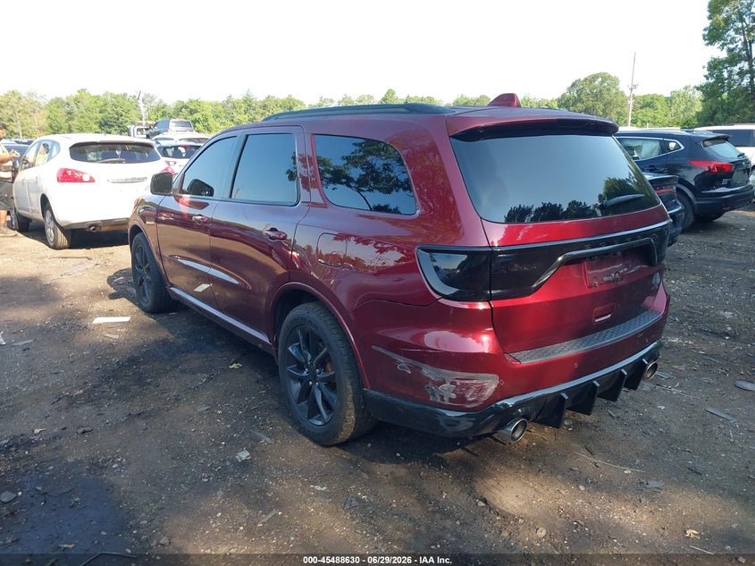 Vin: 1c4sdjct6jc239920, lot: 45986827, dodge durango r/t awd 20183