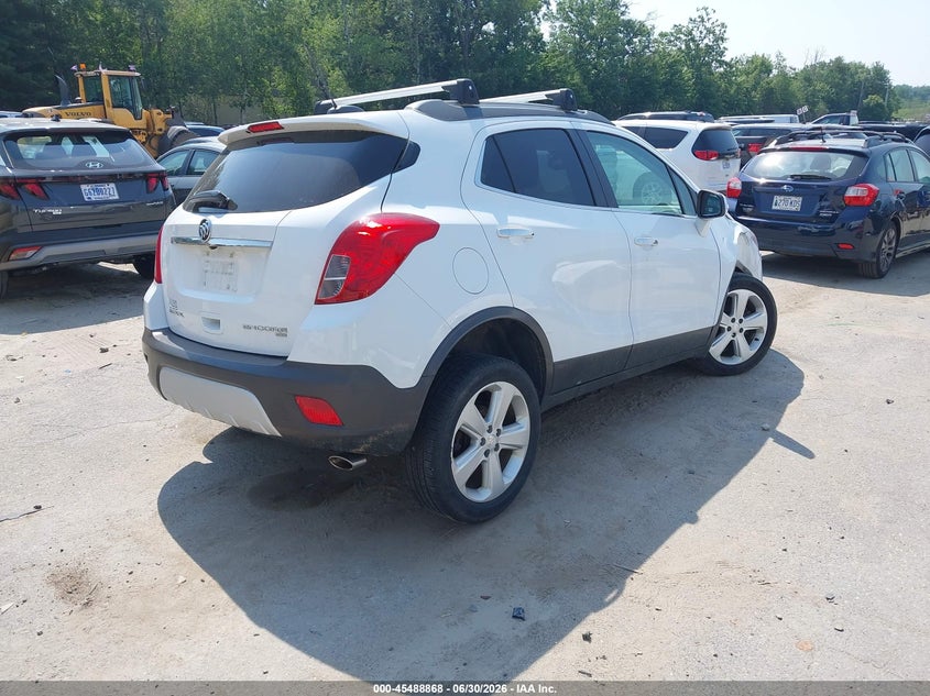 Vin: kl4cjgsb2gb717011, lot: 45987065, buick encore leather 20164