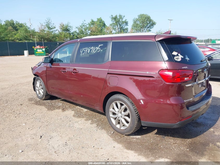 Vin: kndmb5c13k6541816, lot: 45987302, kia sedona ex 20193