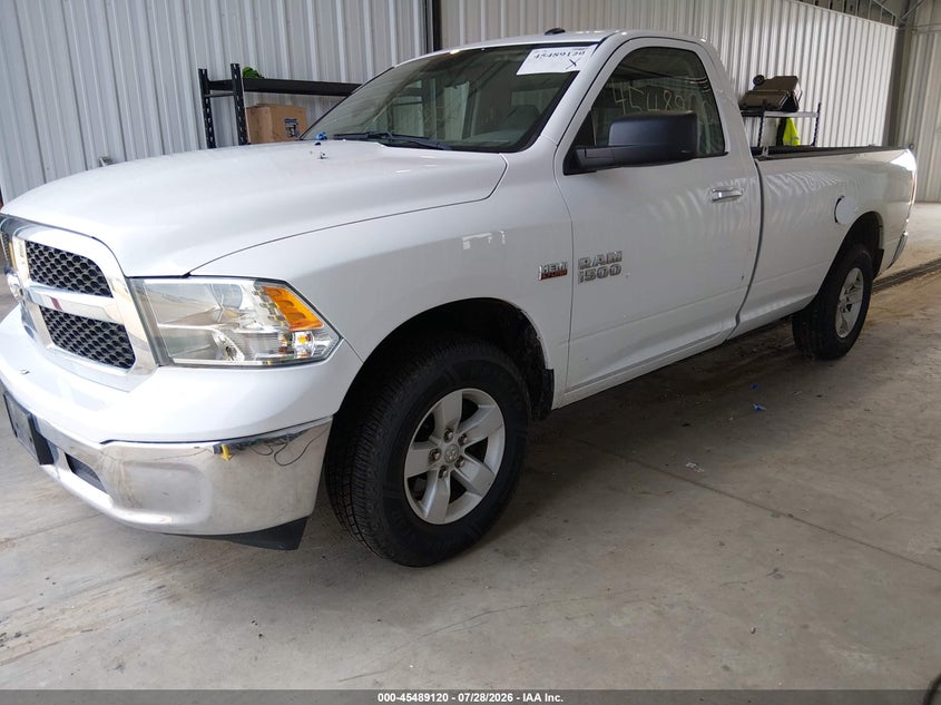 Vin: 3c6jr7et7jg298752, lot: 45987317, ram 1500 slt  4x4 8' box 20182