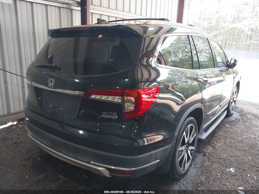 Vin: 5fnyf6h01lb050842, lot: 45987366, honda pilot awd elite 20204