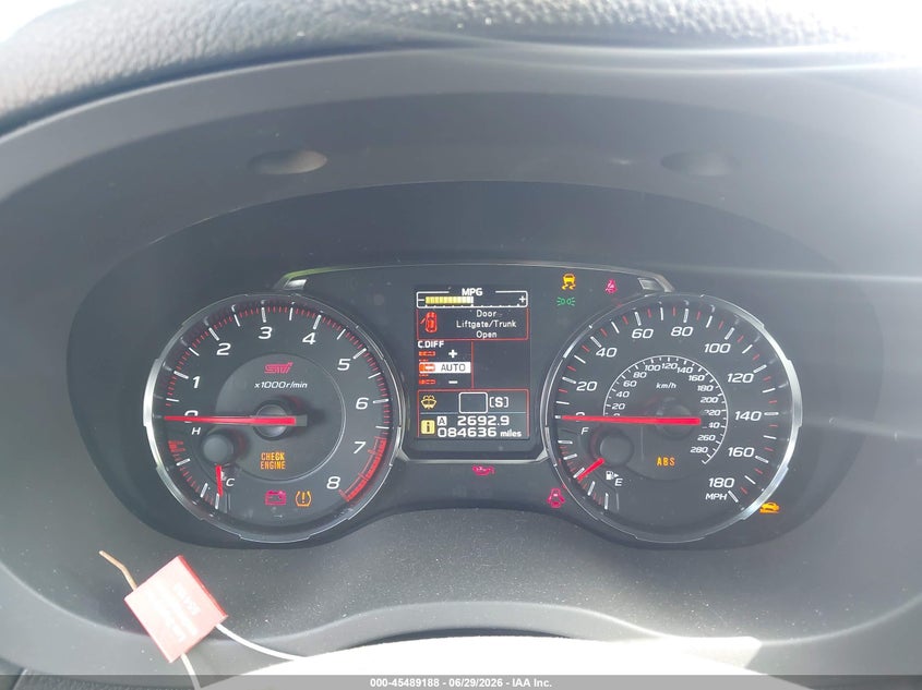2020 Subaru Wrx Sti VIN: JF1VA2E67L9818696 Lot: 45489188