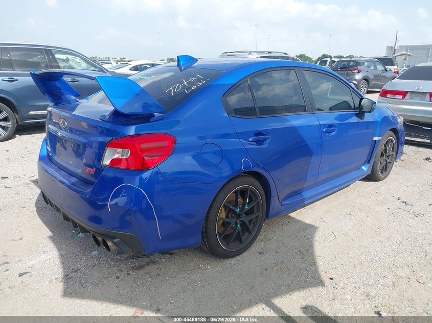 Vin: jf1va2e67l9818696, lot: 45987385, subaru wrx sti 20204