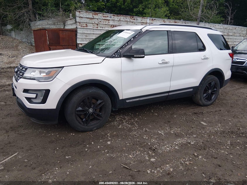 Vin: 1fm5k8dh7ggc69205, lot: 45987400, ford explorer xlt 20162