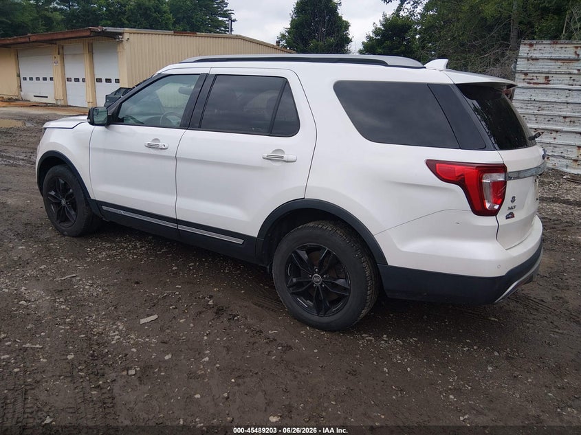 Vin: 1fm5k8dh7ggc69205, lot: 45987400, ford explorer xlt 20163