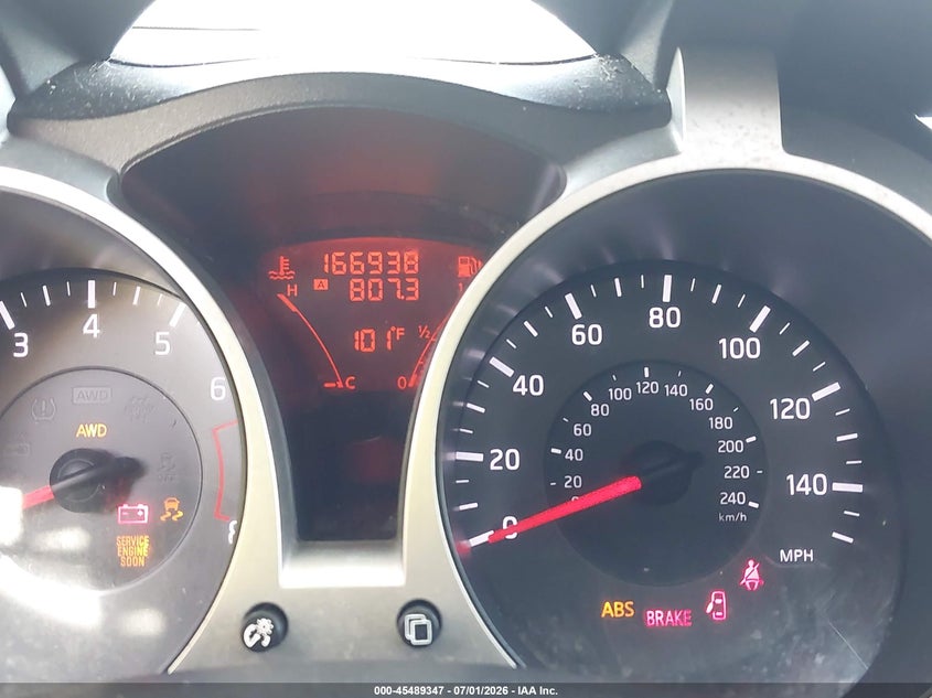 2012 Nissan Juke Sl VIN: JN8AF5MV8CT117757 Lot: 45489347