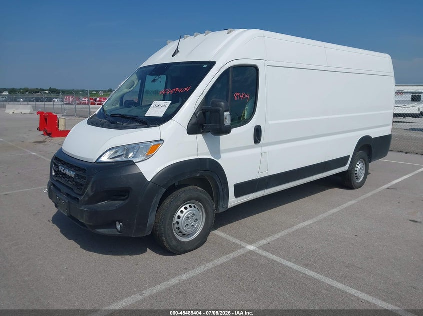 Vin: 3c6mrvjg9se530419, lot: 45987601, ram promaster 3500 cargo van tradesman high roof 159 wb ext 20252