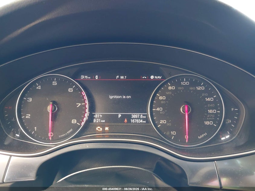 2012 Audi A7 3.0 Prestige VIN: WAU2GAFC6CN178835 Lot: 45489631