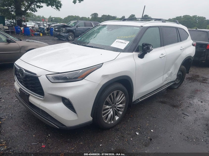 Vin: 5tdkdrbh9rs563580, lot: 45988222, toyota highlander platinum 20242