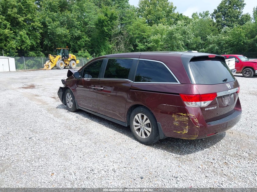 Vin: 5fnrl5h66eb075797, lot: 45988332, honda odyssey ex-l 20143