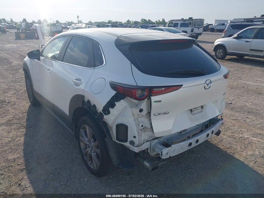 Vin: 3mvdmabl8mm257136, lot: 45988347, mazda cx-30 select 20213