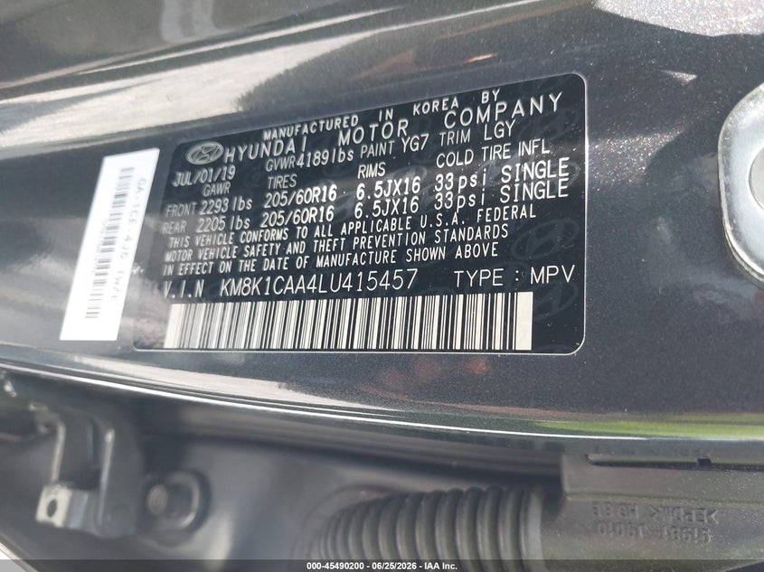 2020 HYUNDAI KONA SE — Photo 9