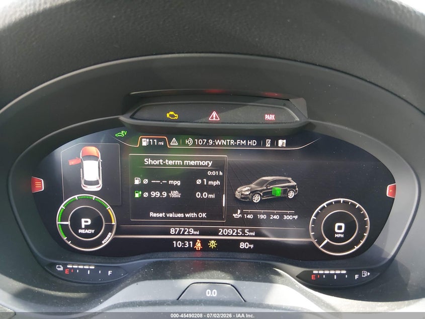 2018 Audi A3 E-Tron 1.4T Premium/1.4T Tech Premium VIN: WAUTPBFFXJA091514 Lot: 45490208