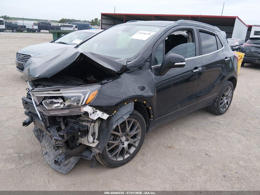 Vin: kl4cj1sb9kb916370, lot: 45988527, buick encore fwd sport touring 20192