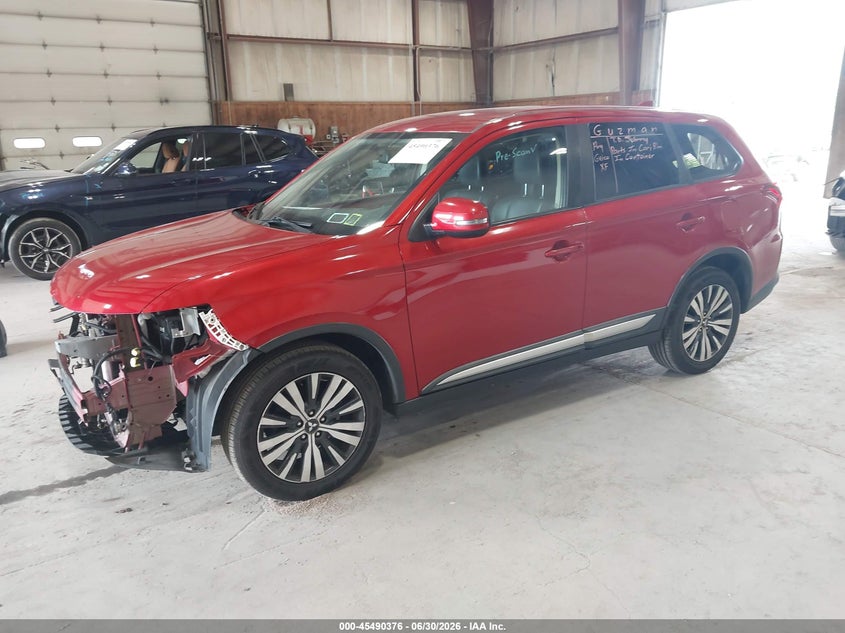 2019 Mitsubishi Outlander, Front End, IAAI, VIN JA4AZ3A38KZ049220 — photo 2