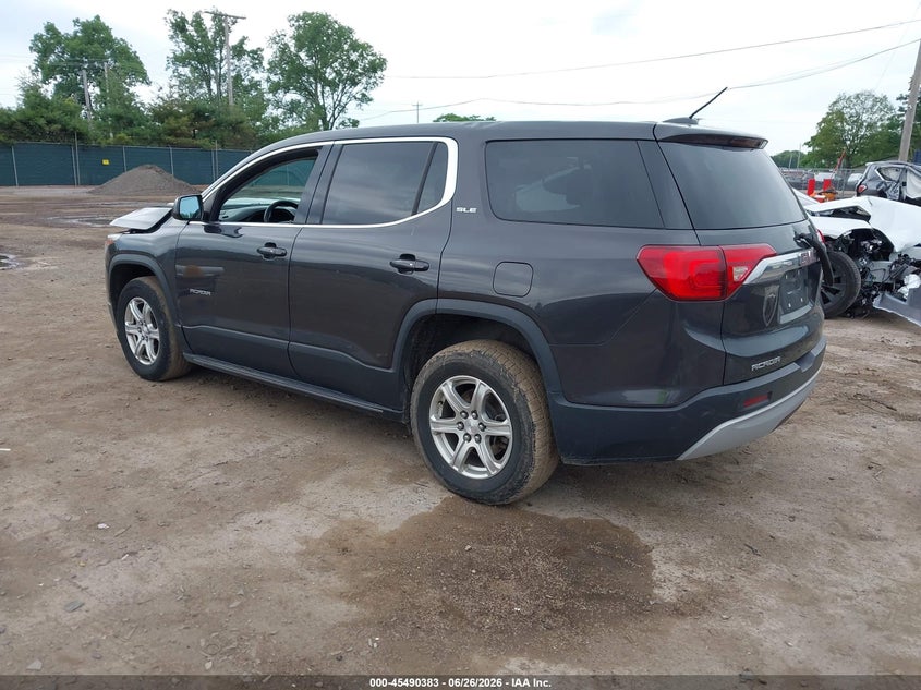 Vin: 1gkknkla8hz228916, lot: 45988580, gmc acadia sle-1 20173