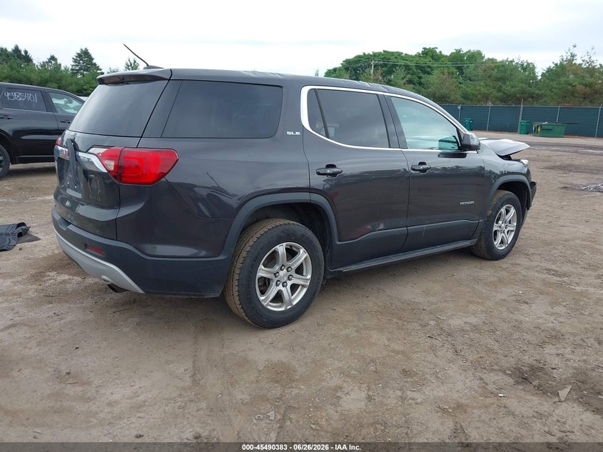 Vin: 1gkknkla8hz228916, lot: 45988580, gmc acadia sle-1 20174