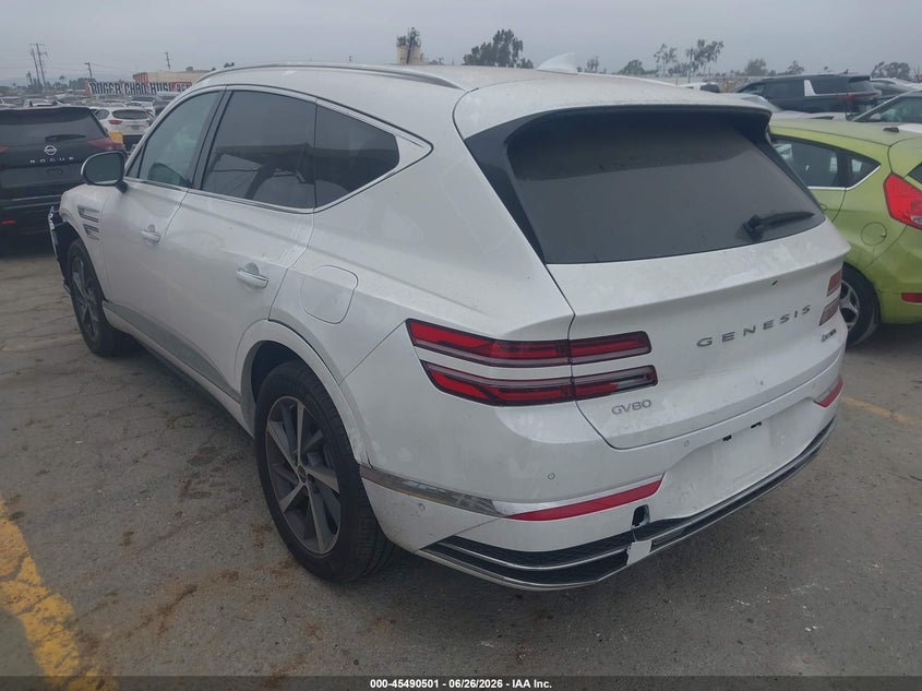 Vin: kmuhdesc0su238564, lot: 45988698, genesis gv80 3.5t advanced awd 20253