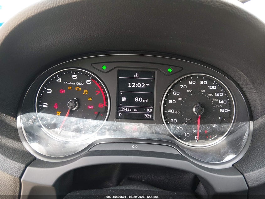 2018 Audi A3 VIN: WAUAUGFF4J1040250 Lot: 45490601