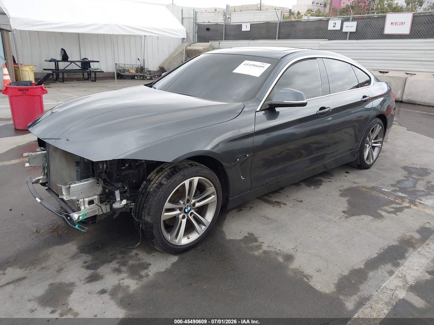Vin: wba4j1c53jbg78663, lot: 45988806, bmw 430i gran coupe 20182