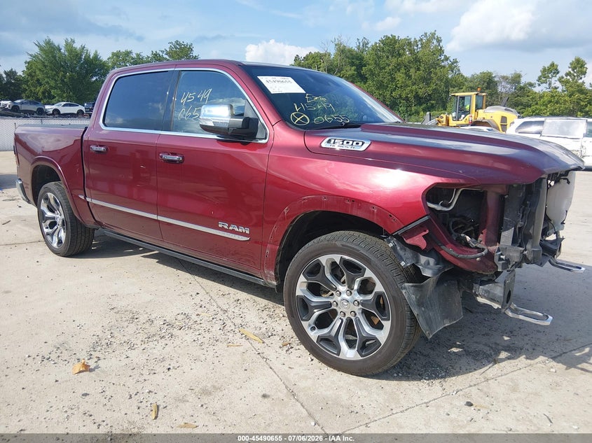 Vin: 1c6srfht8kn788832, lot: 45988852, ram 1500 limited  4x4 5'7 box 20191