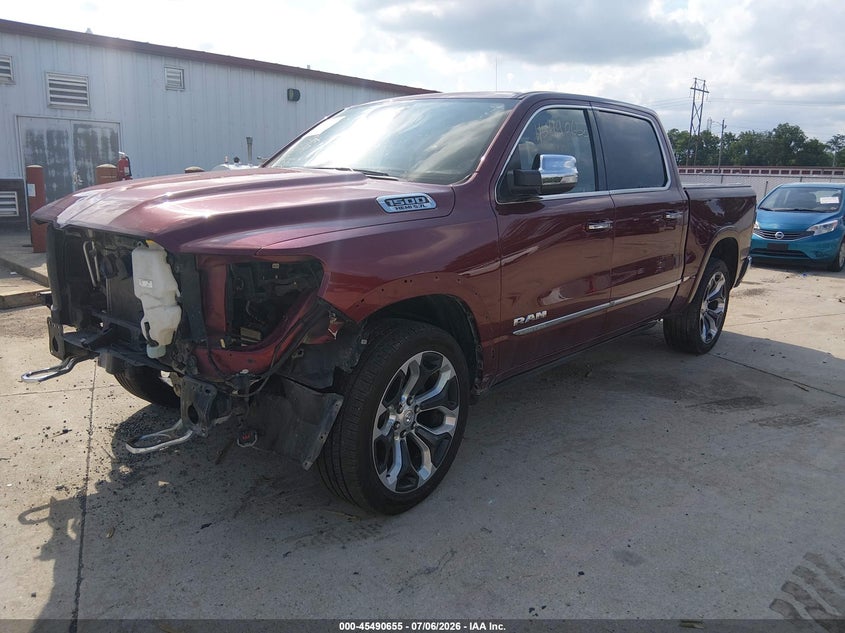 Vin: 1c6srfht8kn788832, lot: 45988852, ram 1500 limited  4x4 5'7 box 20192