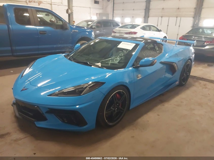 Vin: 1g1y82d45l5110885, lot: 45988859, chevrolet corvette stingray rwd  3lt 20202