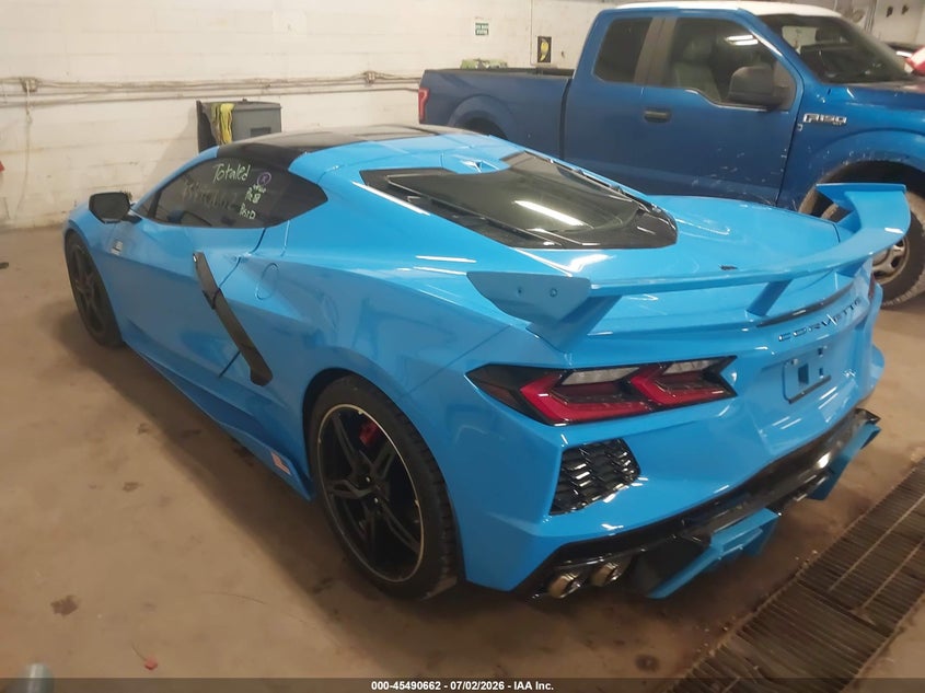 Vin: 1g1y82d45l5110885, lot: 45988859, chevrolet corvette stingray rwd  3lt 20203