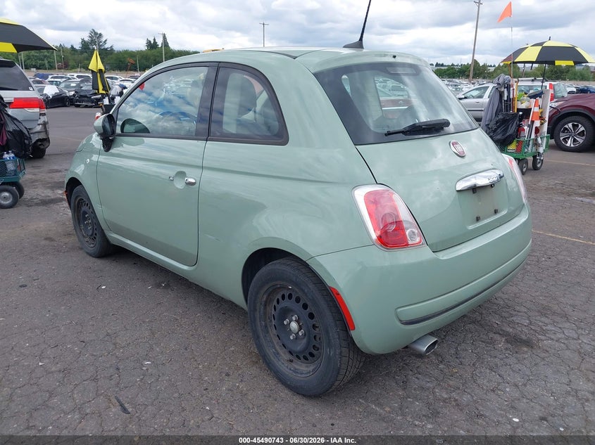 Vin: 3c3cffar5gt161327, lot: 45988940, fiat 500 pop 20163