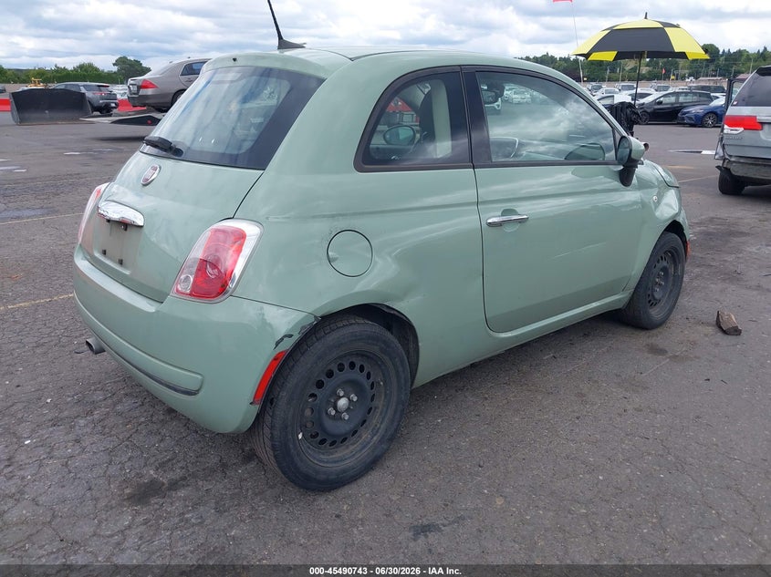 Vin: 3c3cffar5gt161327, lot: 45988940, fiat 500 pop 20164