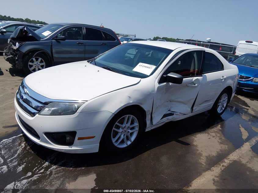 Vin: 3fahp0ga7cr200235, lot: 45989004, ford fusion s 20122